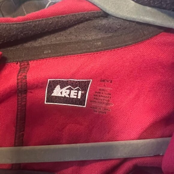 REI men's red jacket size Large - Picture 5 of 5
